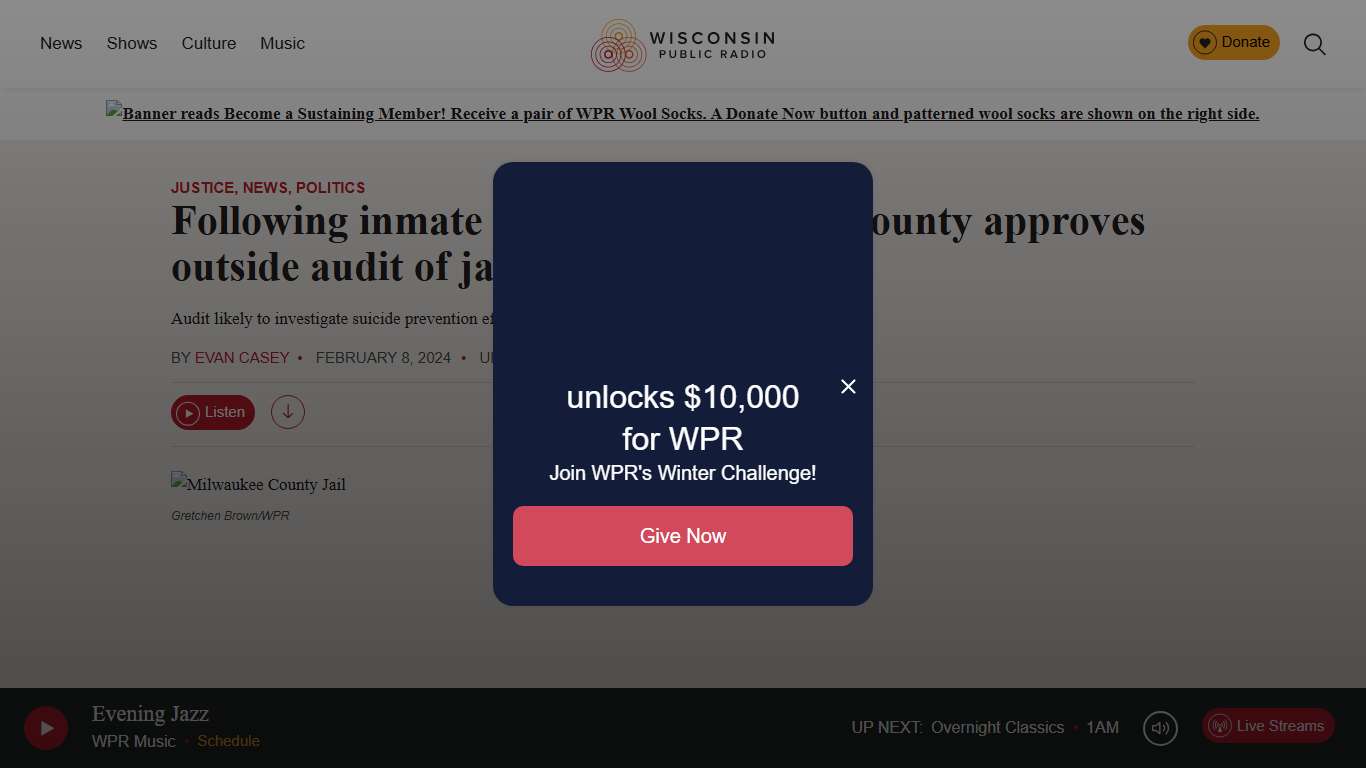 Following inmate deaths, Milwaukee County approves outside audit of jail - WPR